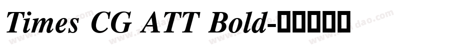 Times CG ATT Bold字体转换